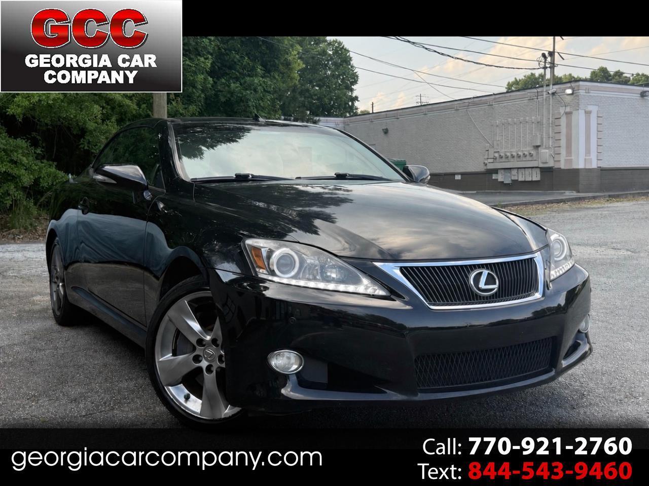 OBSIDIAN BLACK 2011 Lexus IS Convertible Rear-Wheel Drive Automatic