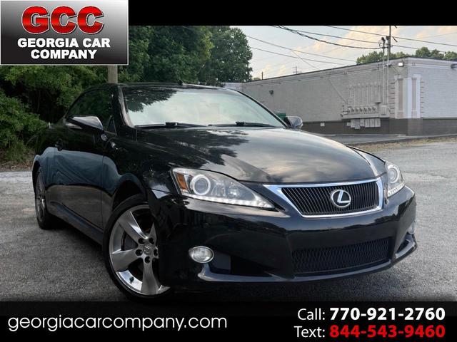 OBSIDIAN BLACK 2011 Lexus IS Convertible Rear-Wheel Drive Automatic