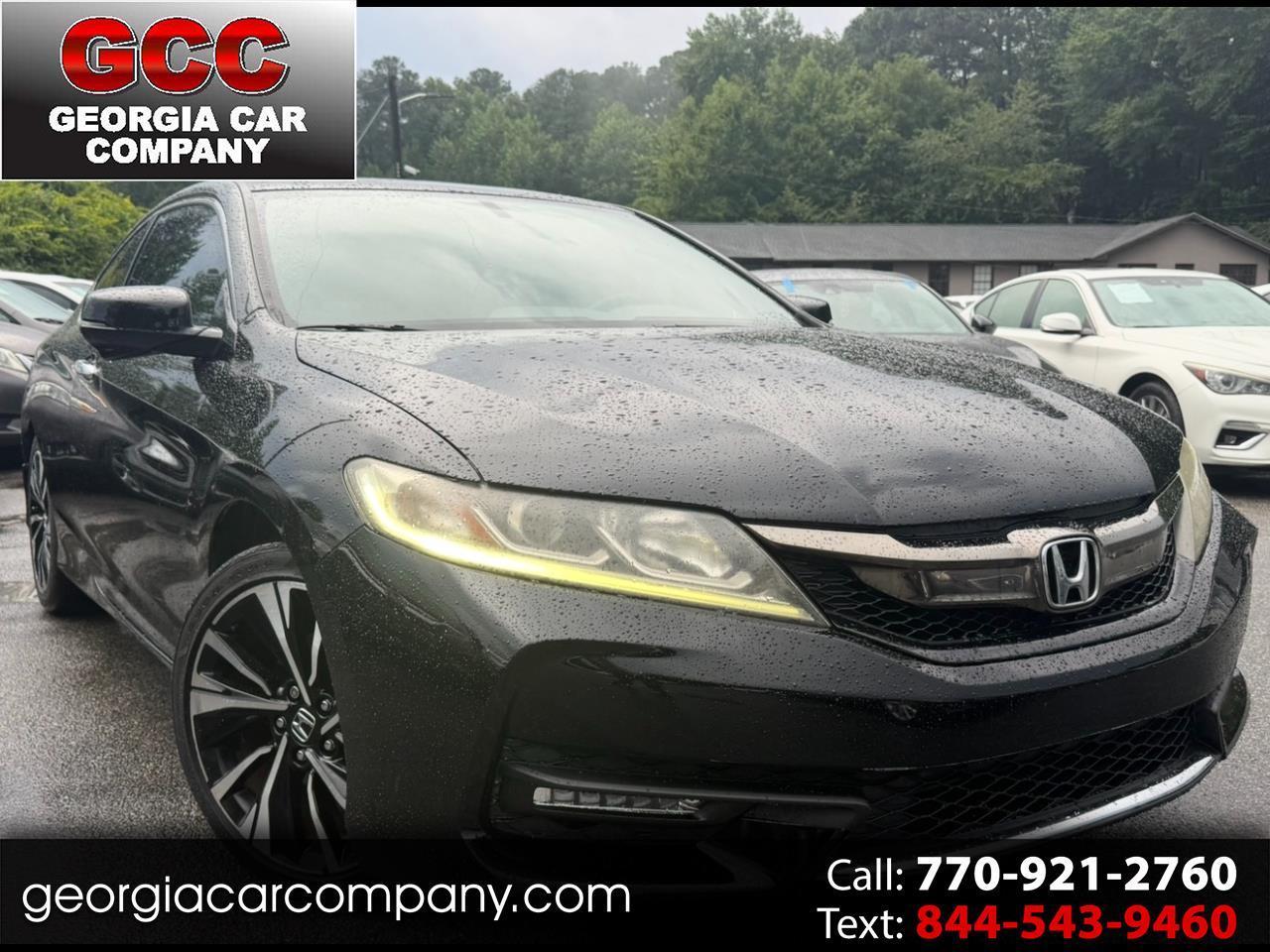 CRYSTAL BLACK PEARL 2016 Honda Accord Coupe Coupe Front-Wheel Drive Automatic