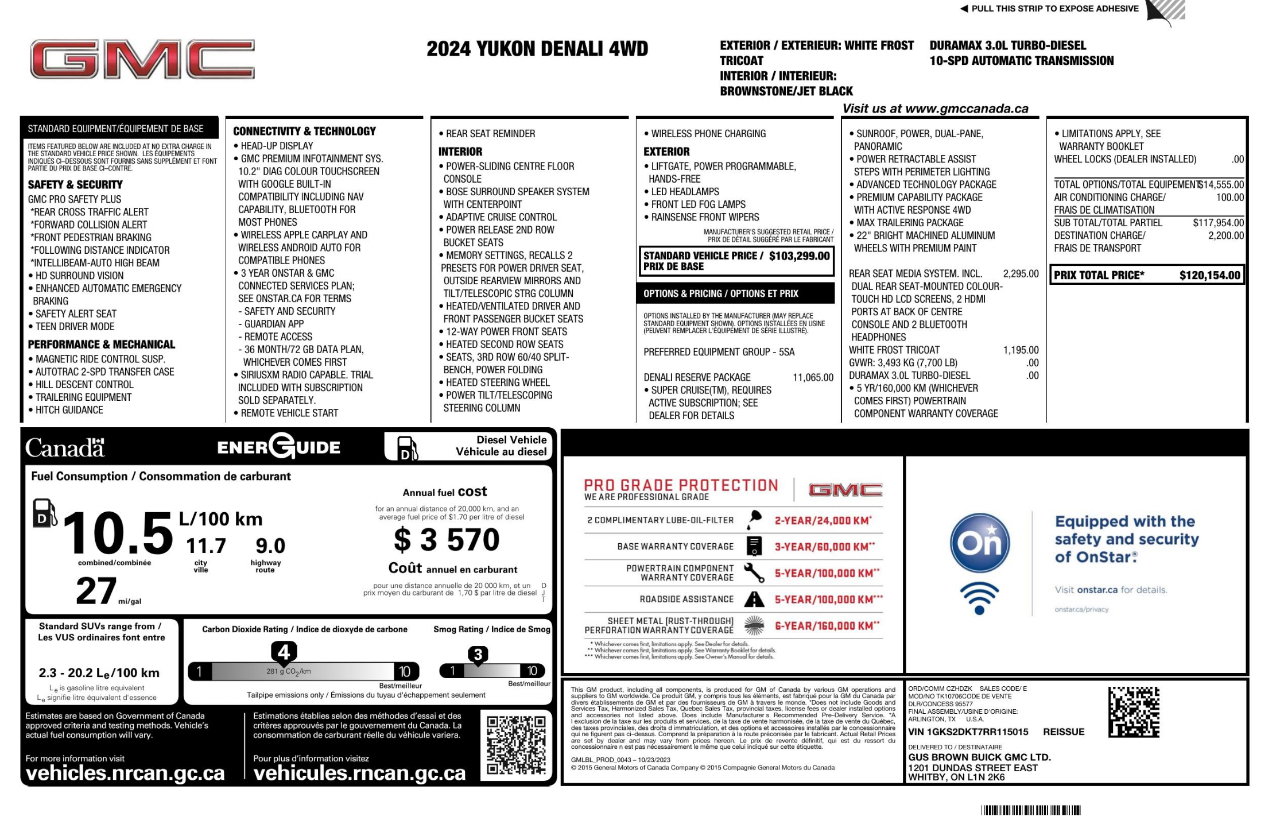 GMC Yukon Denali 4WD 2024