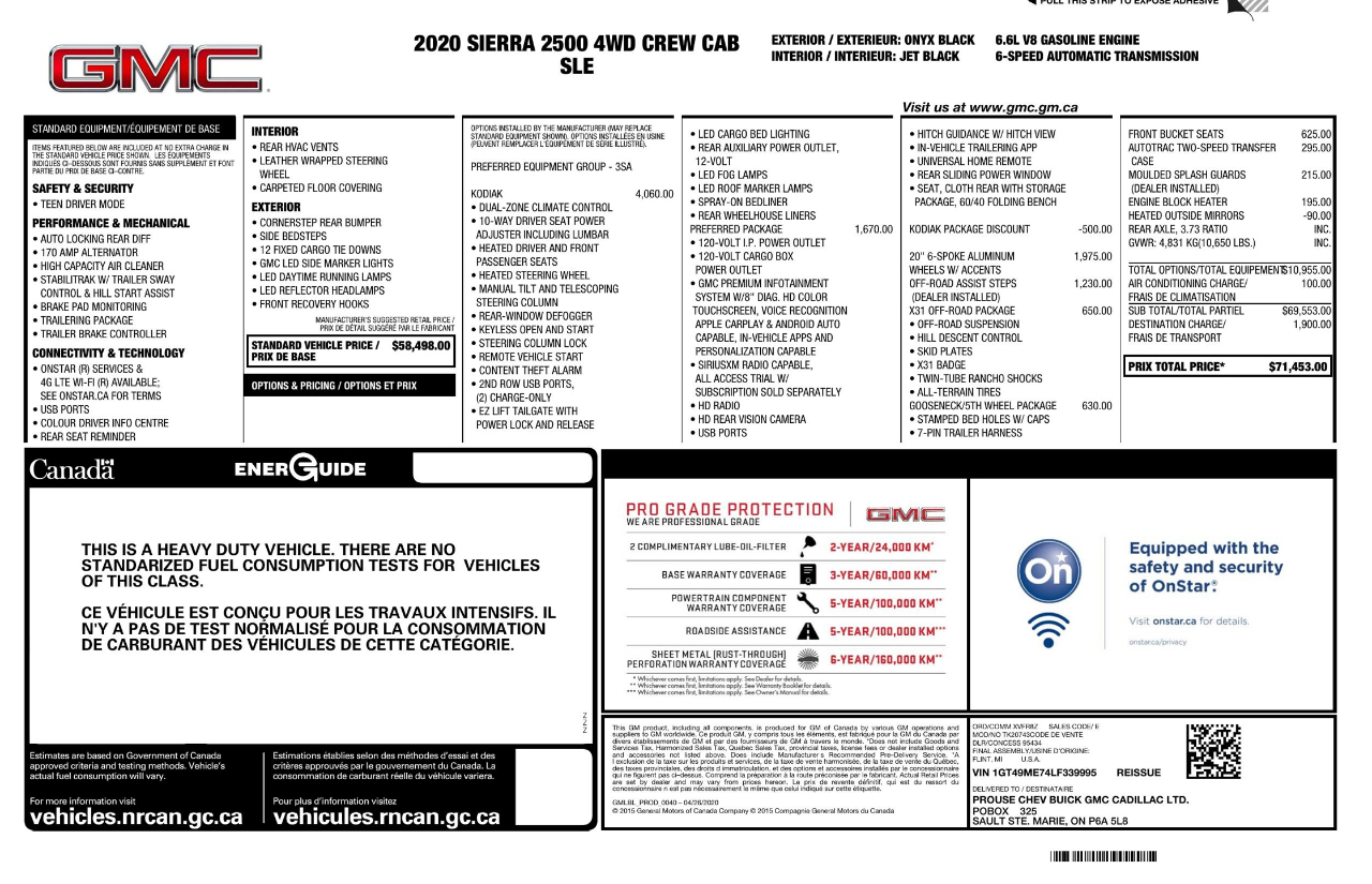 GMC Sierra 2500 SLE Crew Cab 4WD 2020