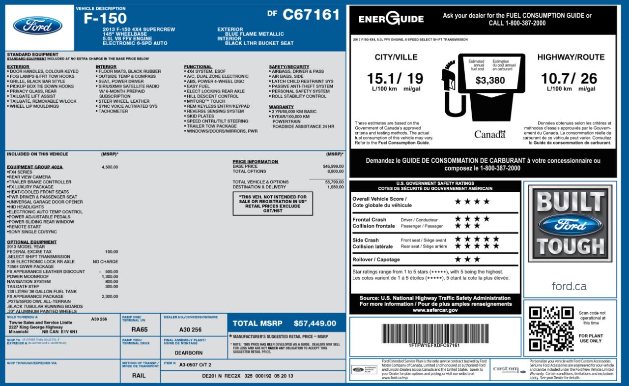 Ford F150 FX4 Supercrew 4WD 2013