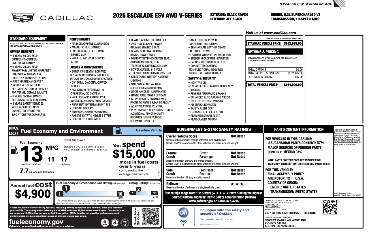 Cadillac Escalade  2025