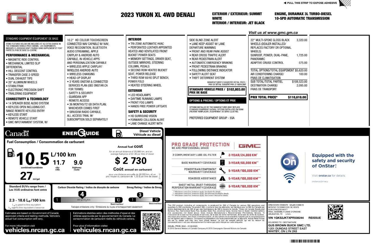 GMC Yukon XL Denali 4WD 2023