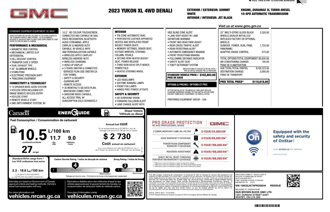 GMC Yukon XL Denali 4WD 2023