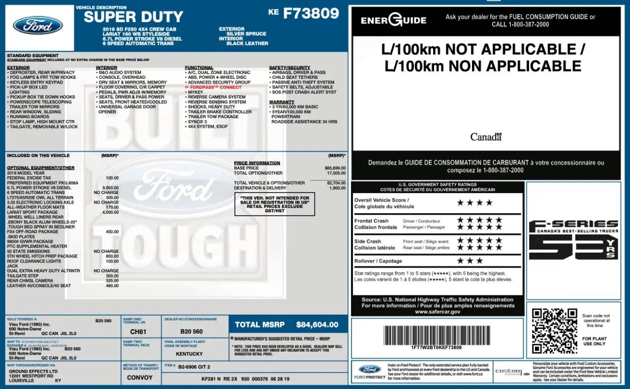 Ford F250  2019