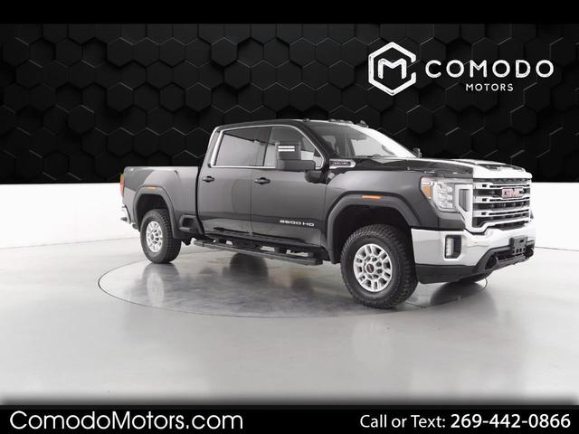 Black 2020 GMC Sierra 2500HD SLE Crew Cab 4WD Pickup Truck Four-Wheel Drive Automatic