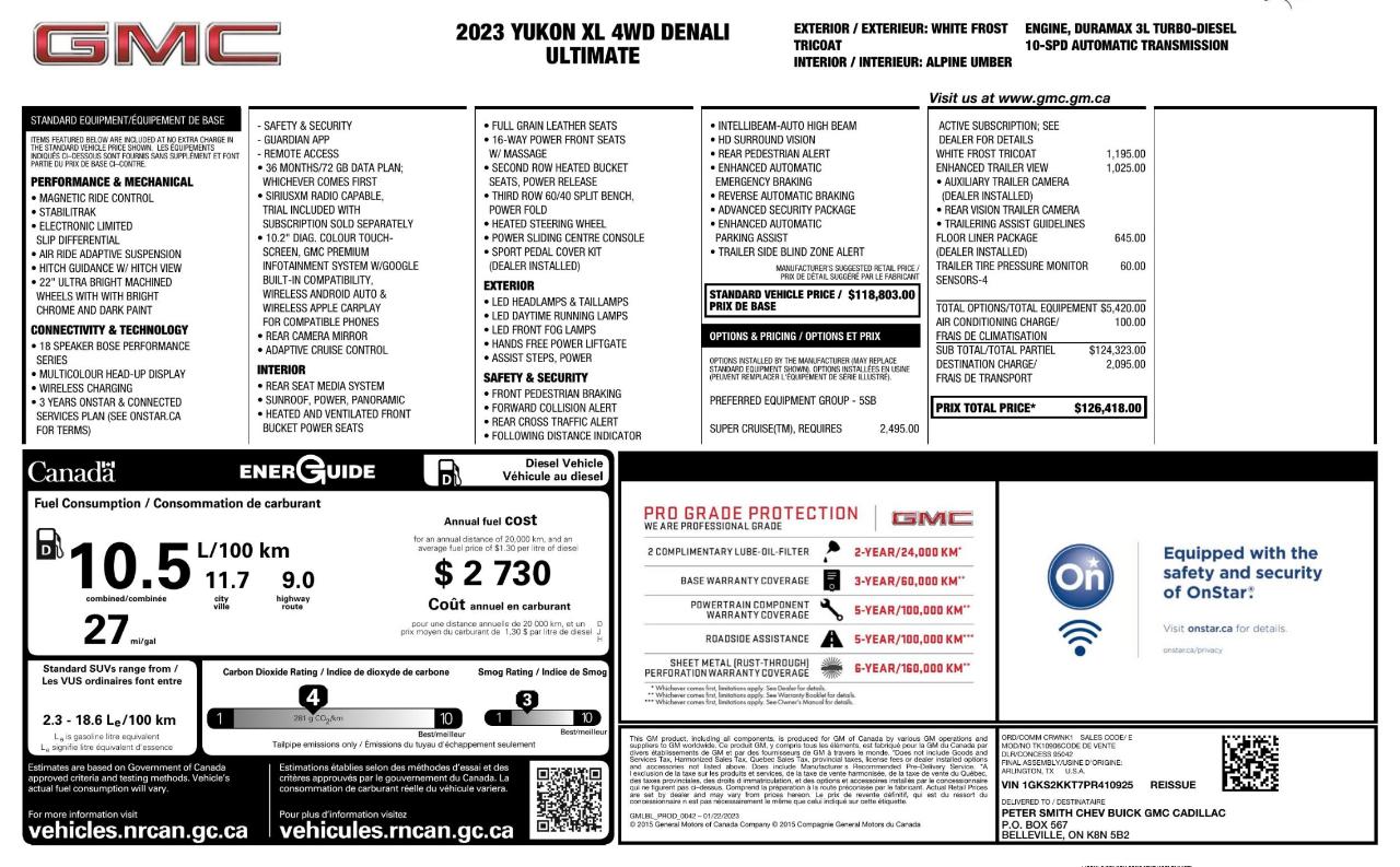 GMC Yukon XL Denali Ultimate 4WD 2023