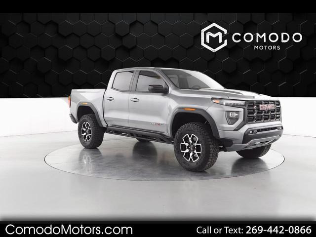 Gray 2023 GMC Canyon AT4X Crew Cab 4WD Pickup Truck Four-Wheel Drive Automatic