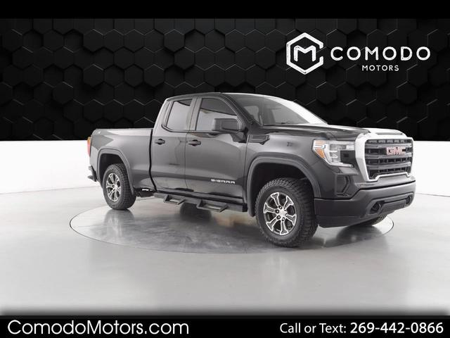 Black 2019 GMC Sierra 1500 Double Cab 4WD Pickup Truck Four-Wheel Drive Automatic