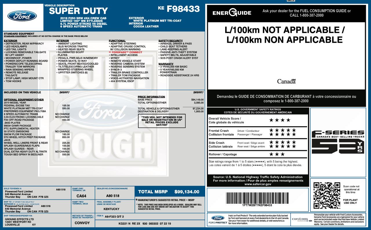 Ford F250  2019