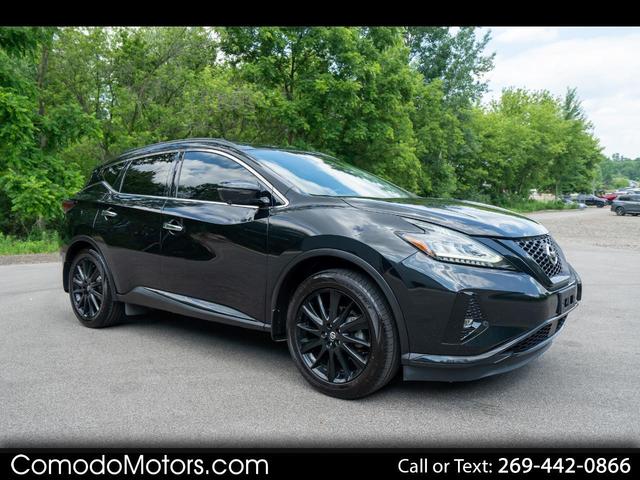 Black 2021 Nissan Murano SUV / Crossover All-Wheel Drive 7-Speed CVT