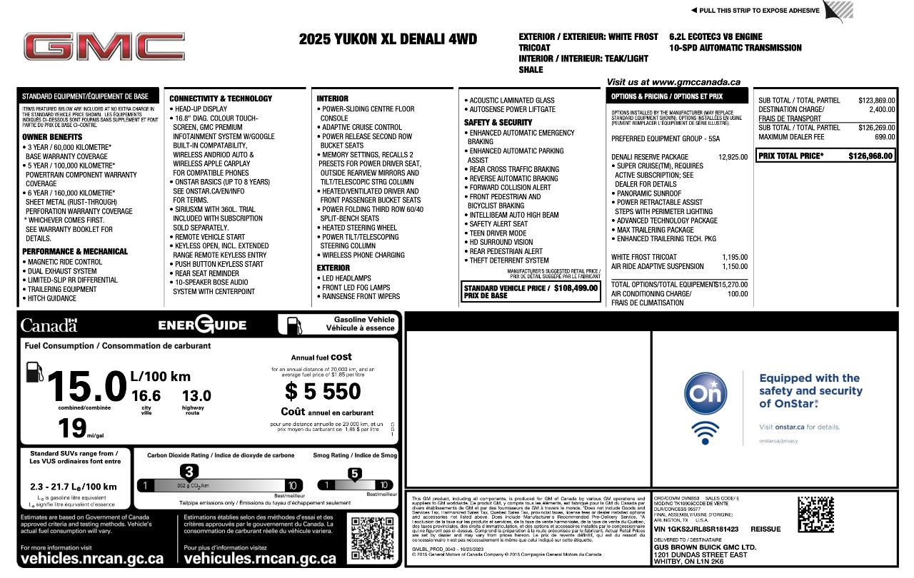 GMC Yukon XL Denali 4WD 2025