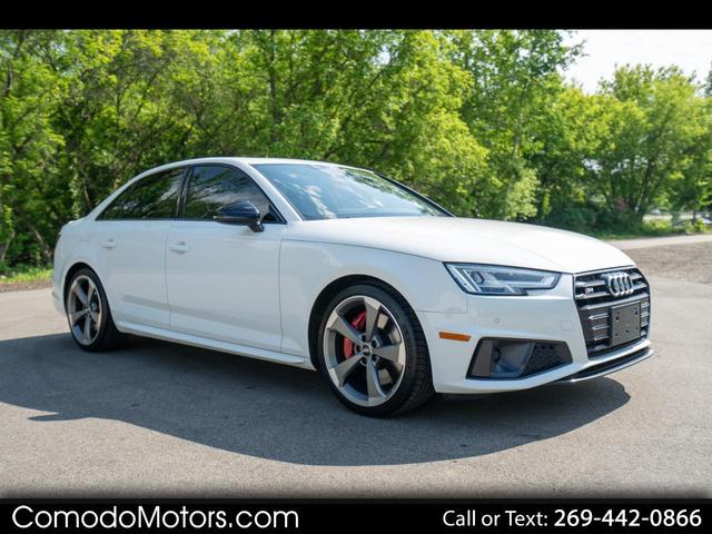White 2019 Audi S4 3.0T quattro Premium Plus Sedan AWD Sedan All-Wheel Drive Automatic