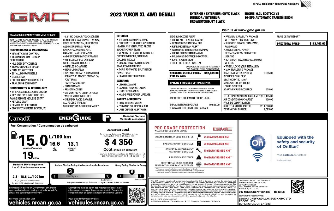 GMC Yukon XL Denali 4WD 2023