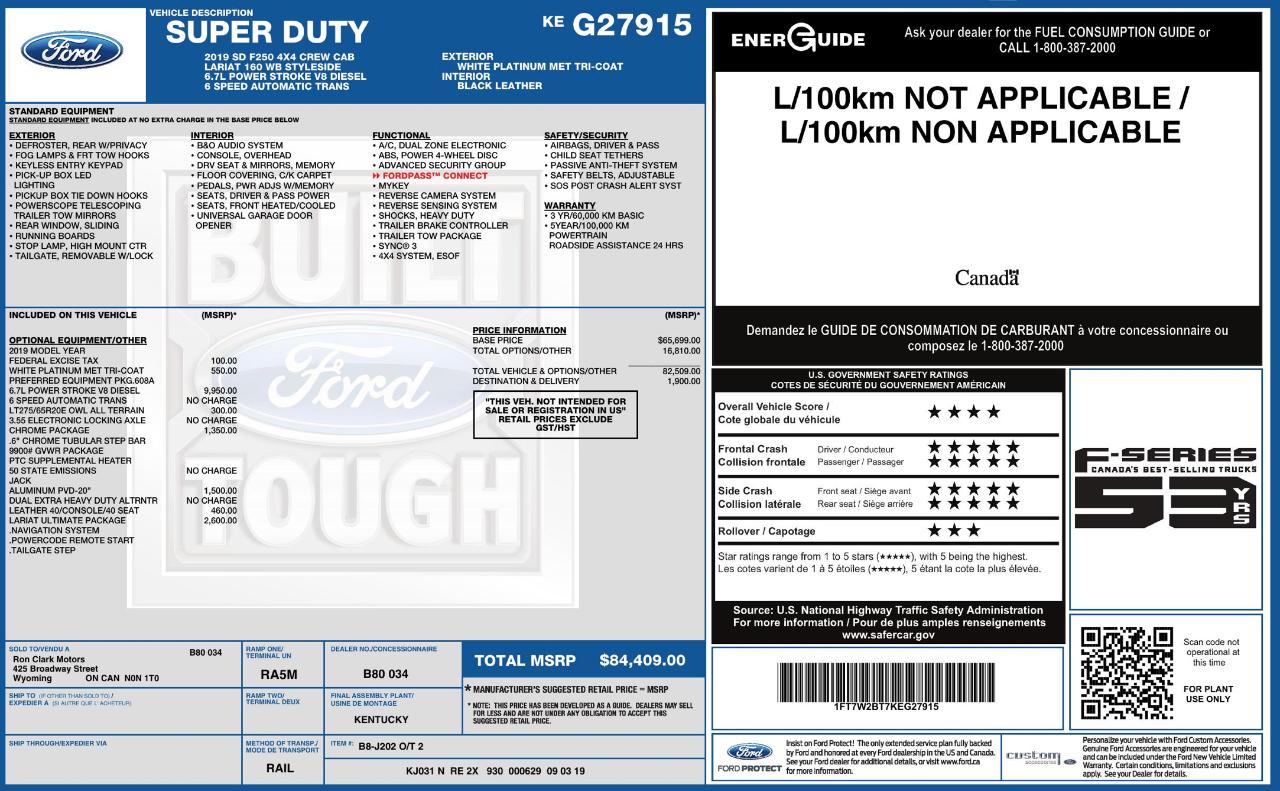 Ford F250  2019