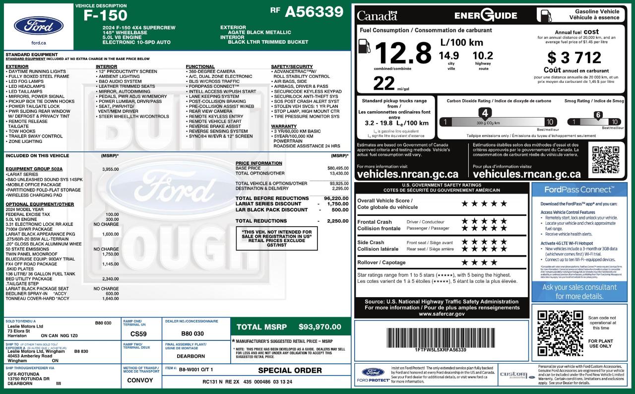 Ford F150 Lariat Supercrew 4WD 2024