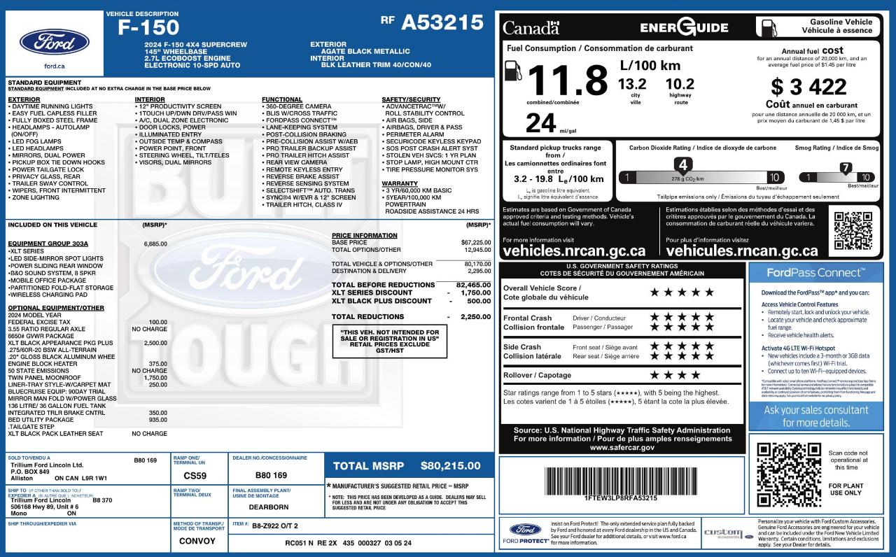 Ford F150 XLT Supercrew 4WD 2024