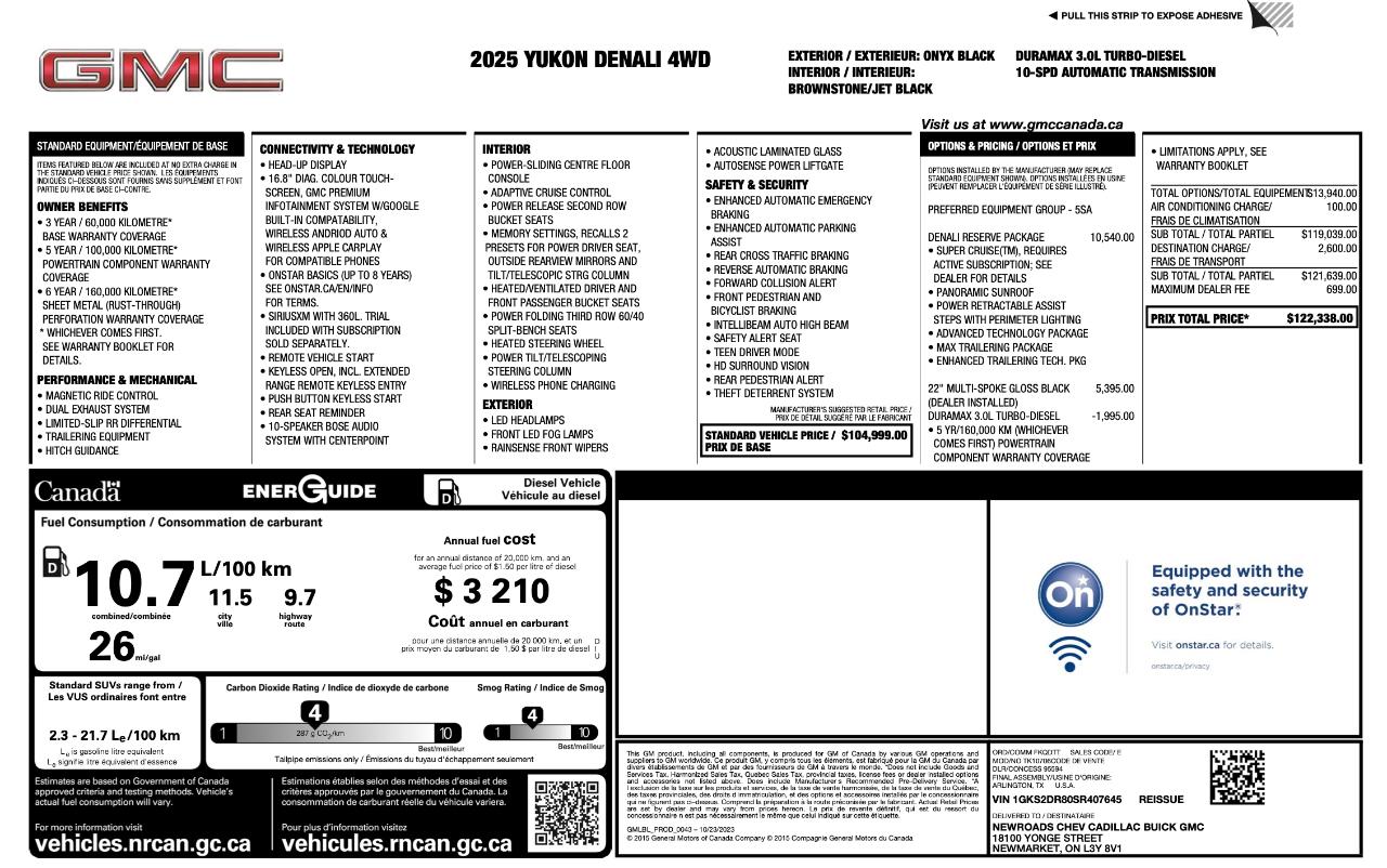 GMC Yukon Denali 4WD 2025