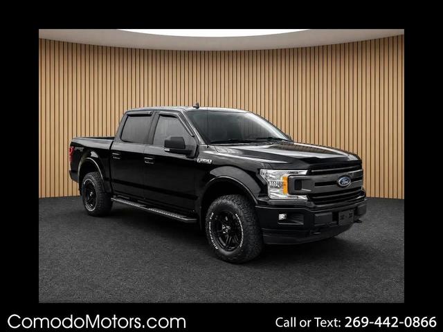 Black 2018 Ford F-150 Pickup Truck Four-Wheel Drive Automatic