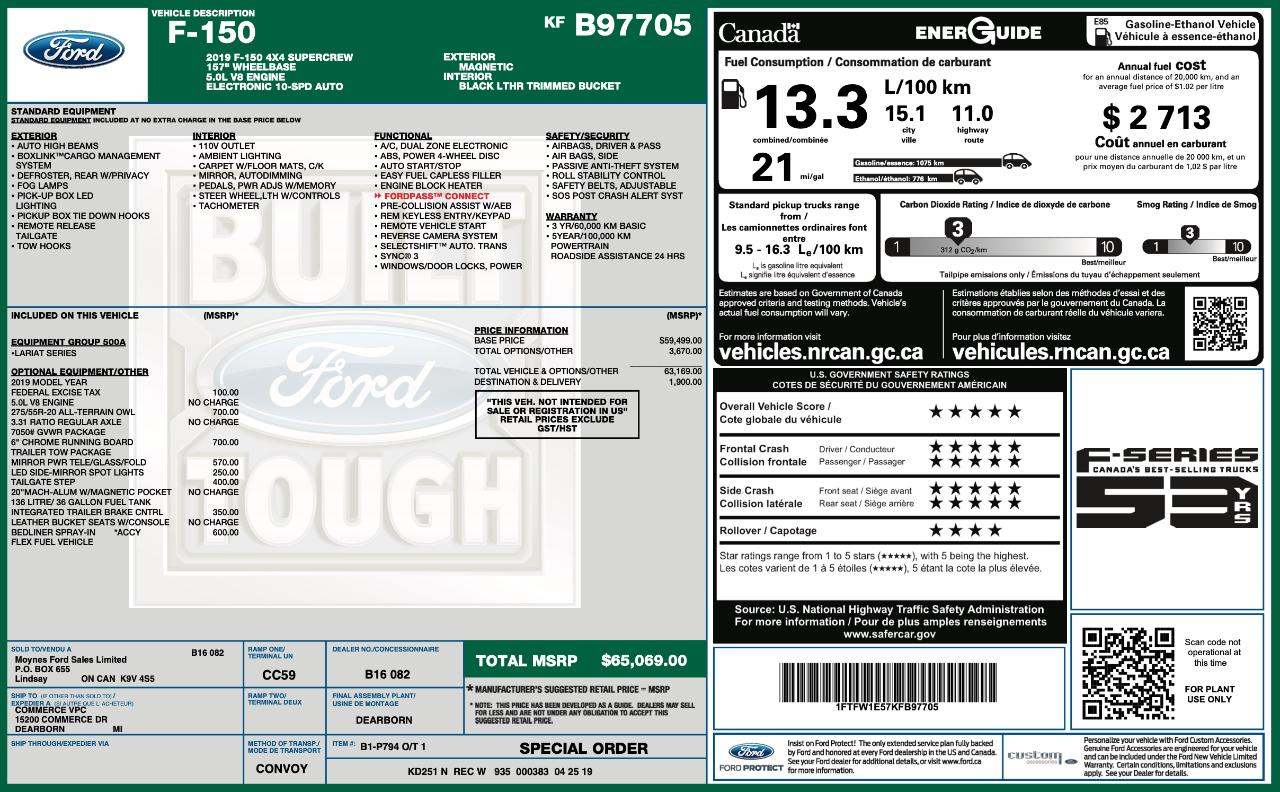 Ford F150 Lariat Supercrew 4WD 2019