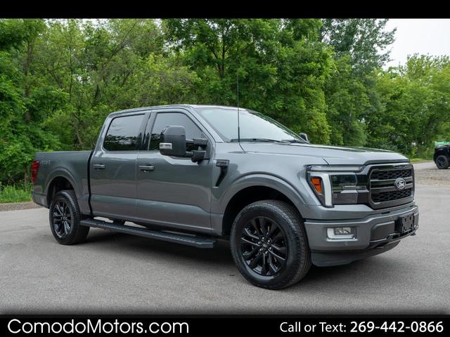 Gray 2024 Ford F-150 Pickup Truck Four-Wheel Drive Automatic