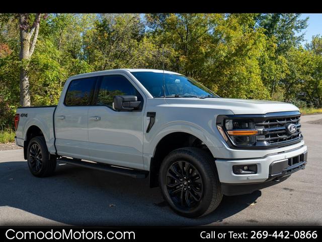 Gray 2024 Ford F-150 Pickup Truck Four-Wheel Drive Automatic