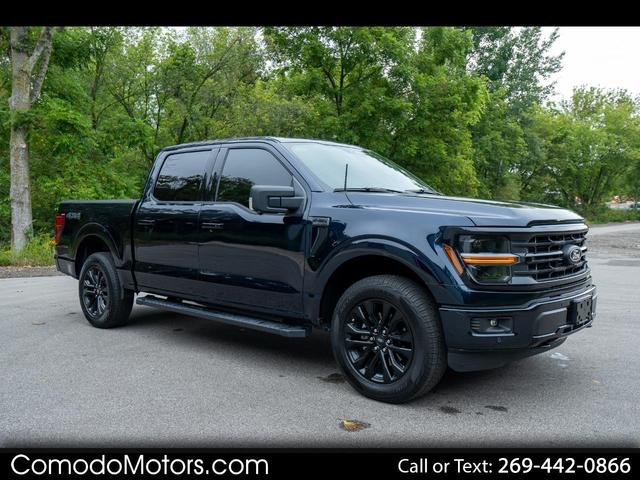 Blue 2025 Ford F-150 Pickup Truck Four-Wheel Drive Automatic