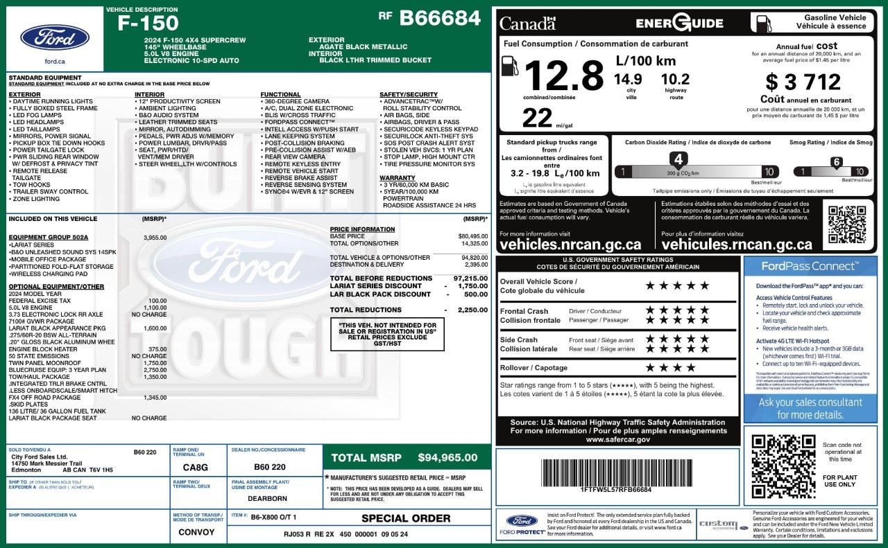 Ford F150 Lariat Supercrew 4WD 2024