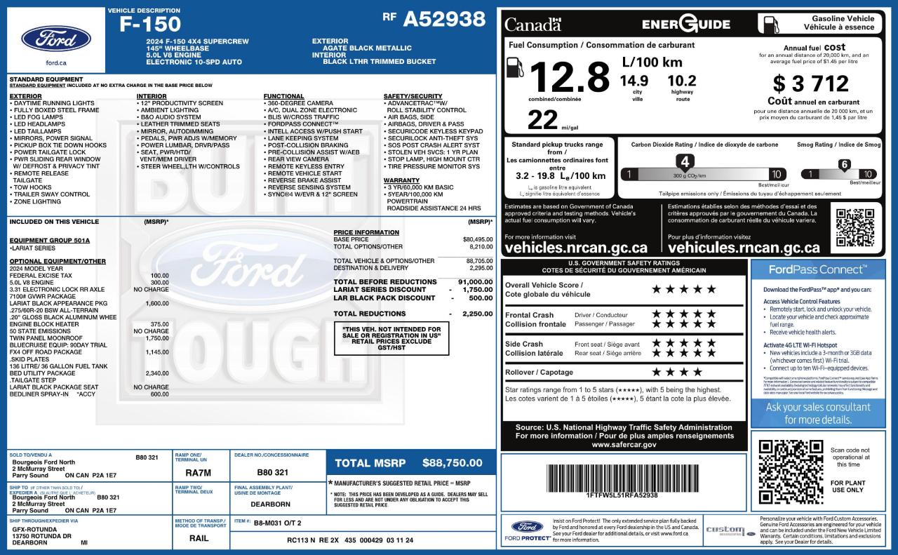 Ford F150 Lariat Supercrew 4WD 2024