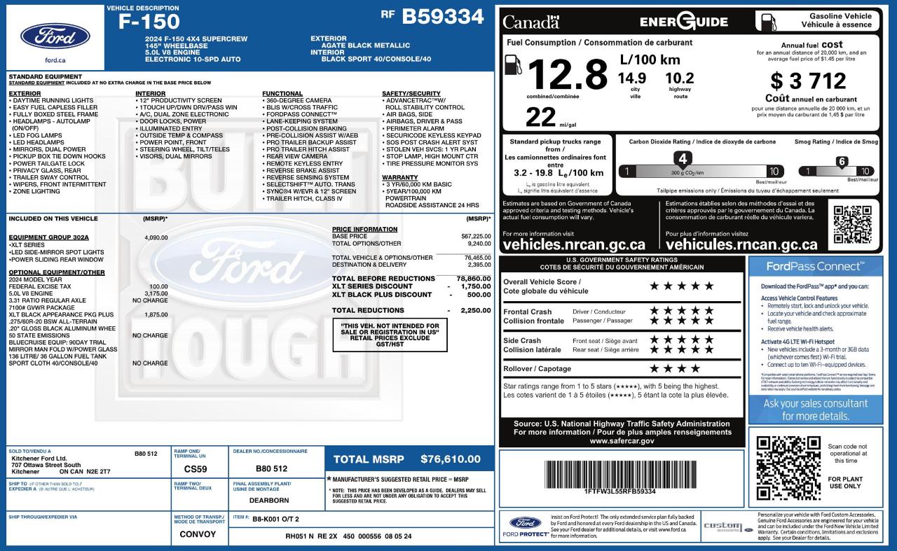 Ford F150 XLT Supercrew 4WD 2024