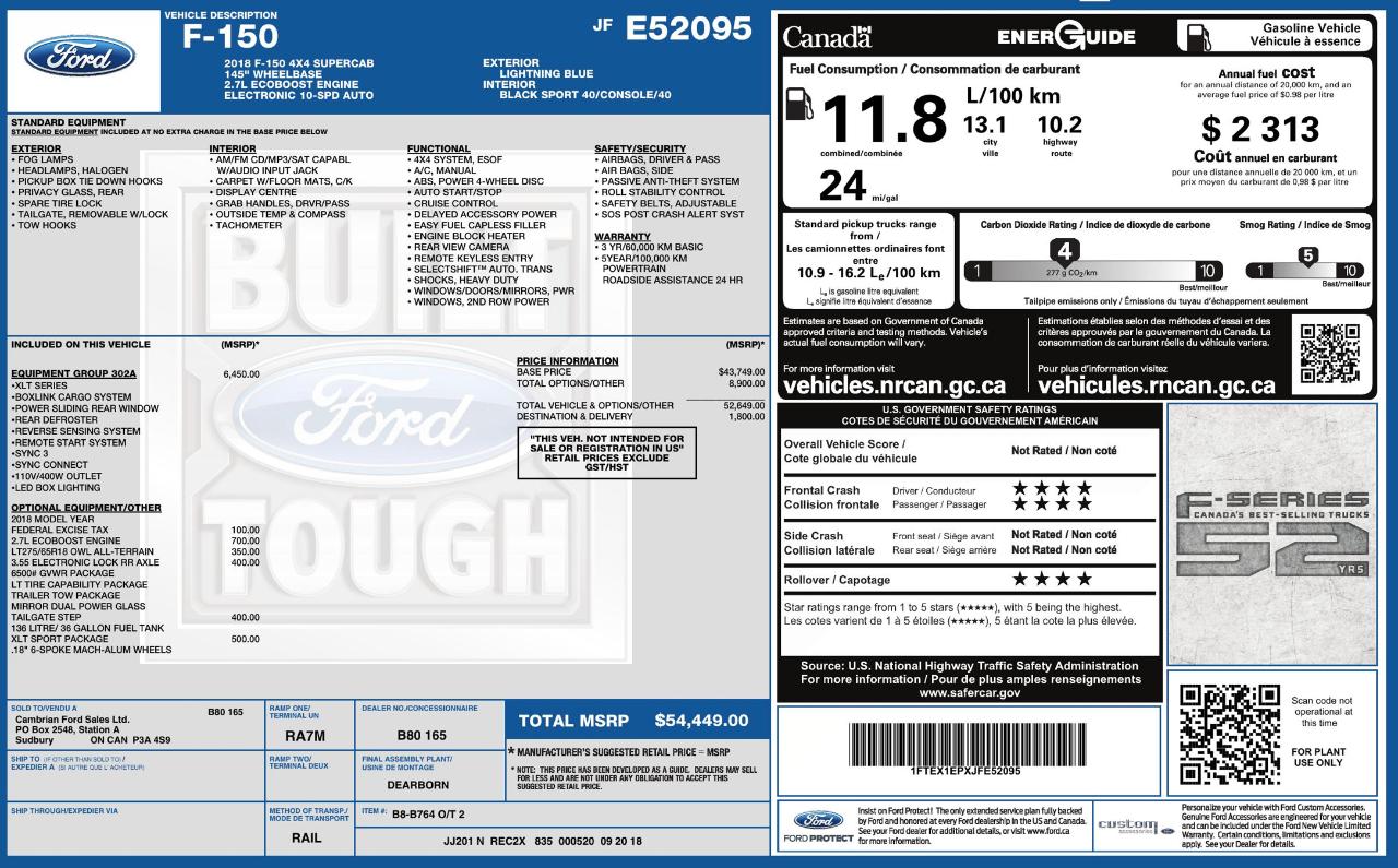 Ford F150  2018