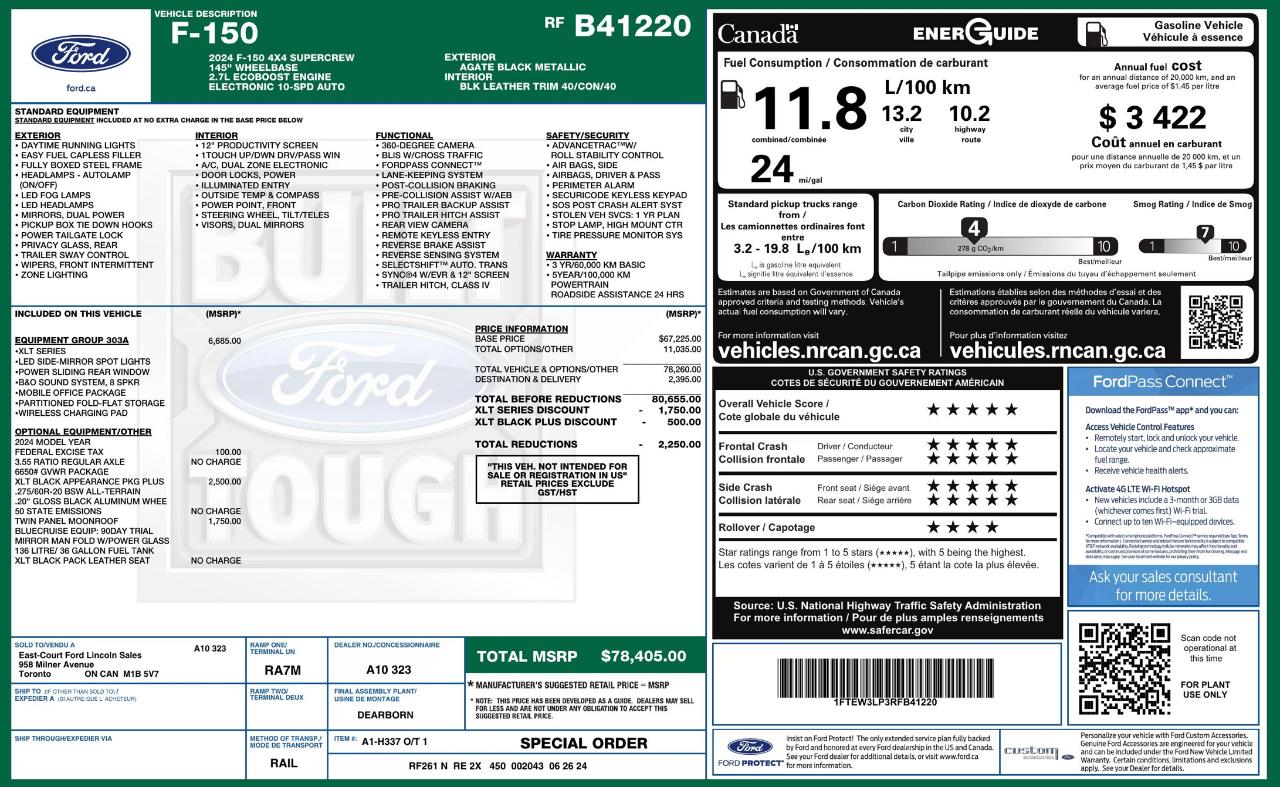 Ford F150 XLT Supercrew 4WD 2024