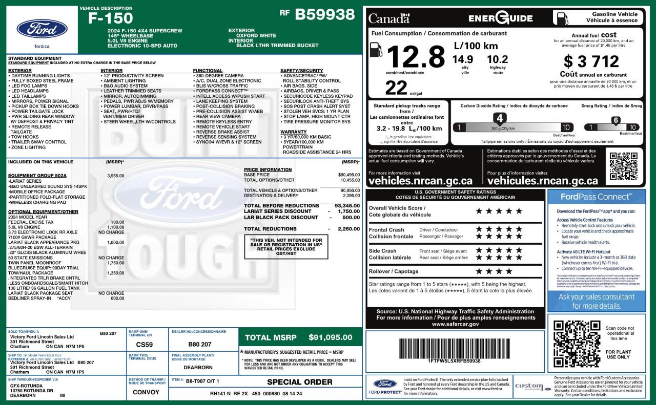Ford F150 Lariat Supercrew 4WD 2024
