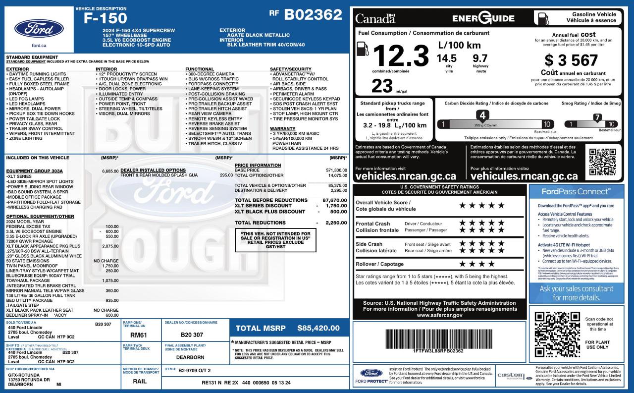 Ford F150 XLT Supercrew 4WD 2024