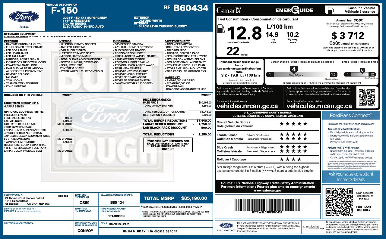 Ford F150 Lariat Supercrew 4WD 2024
