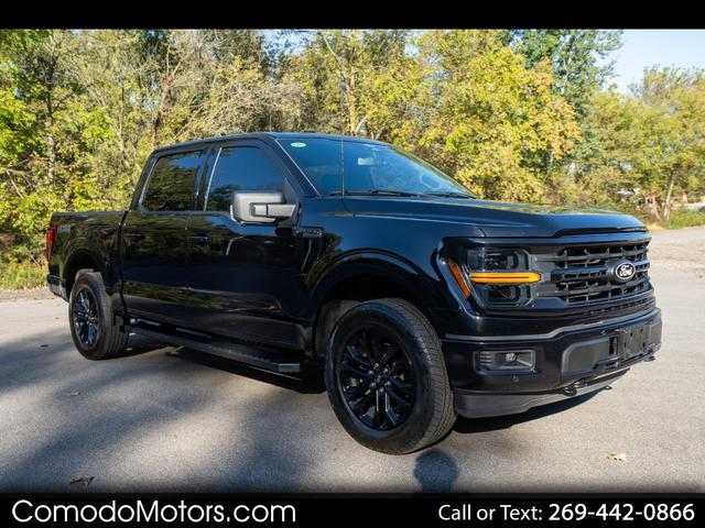 Black 2024 Ford F-150 Pickup Truck Four-Wheel Drive Automatic
