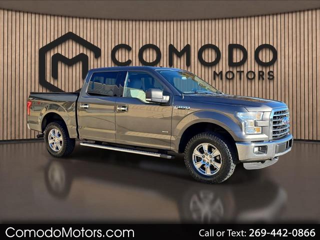 Gray 2016 Ford F-150 Pickup Truck Four-Wheel Drive Automatic