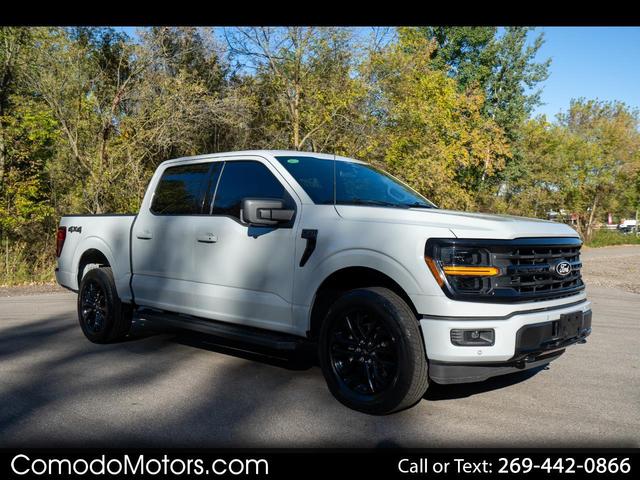 Gray 2024 Ford F-150 Pickup Truck Four-Wheel Drive Automatic