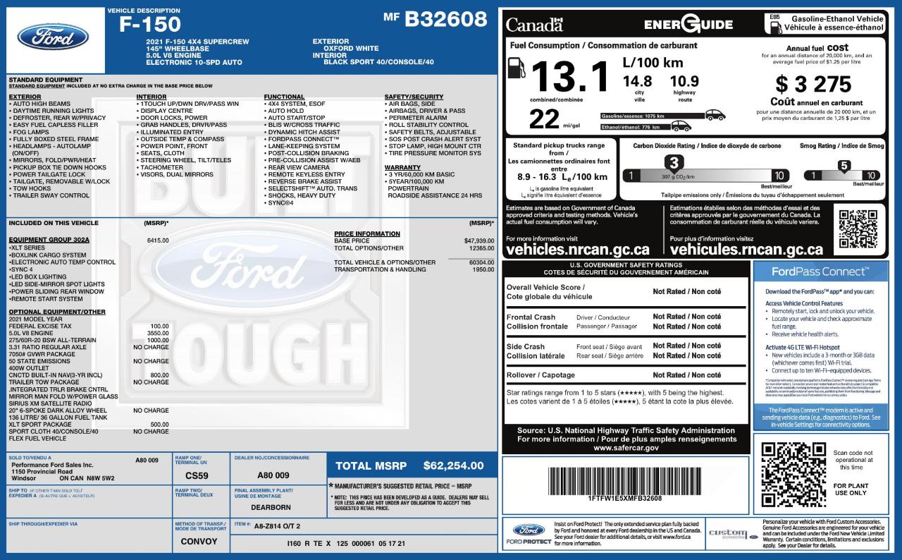 Ford F150  2021
