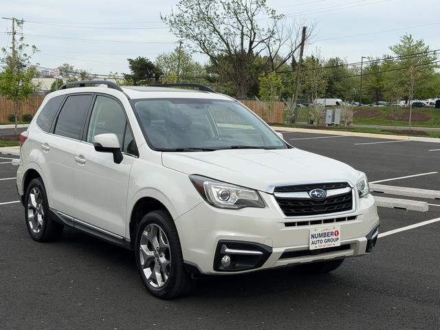 Pearl White 2018 Subaru Forester 2.5i Touring SUV / Crossover All-Wheel Drive Automatic