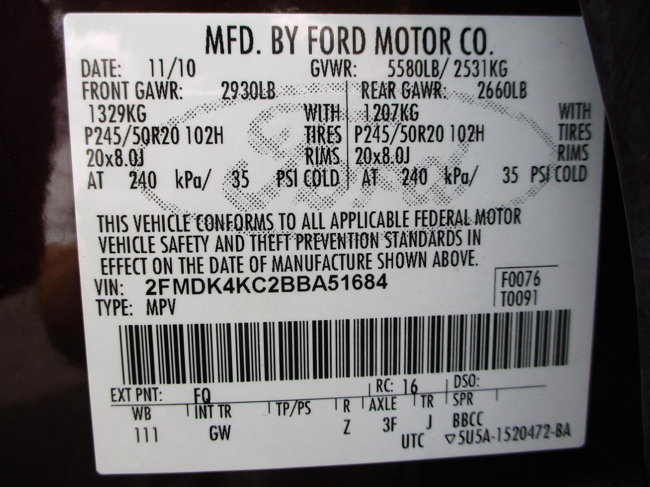 Ford Edge Limited AWD 2011