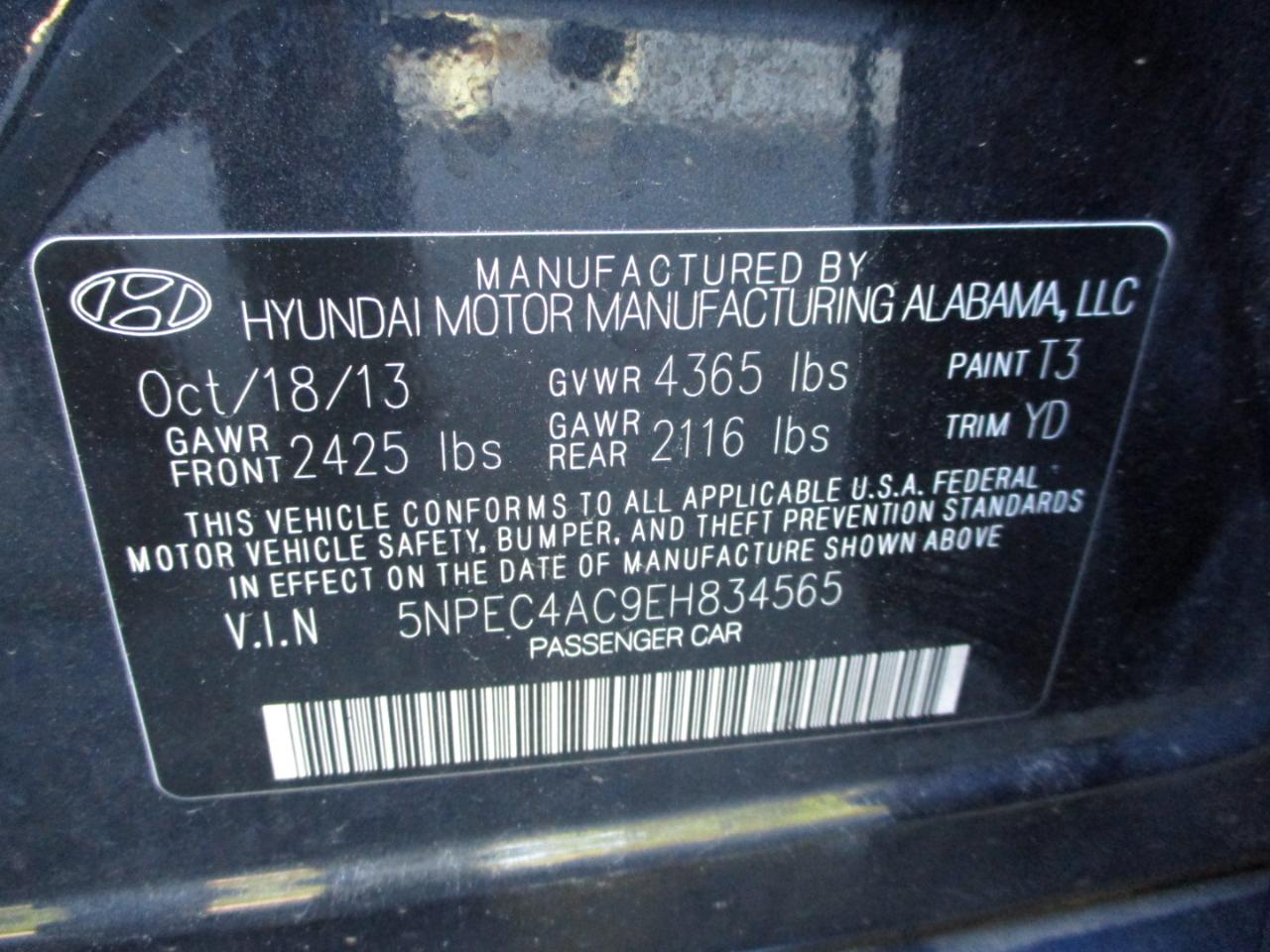 Hyundai Sonata Limited Auto 2014
