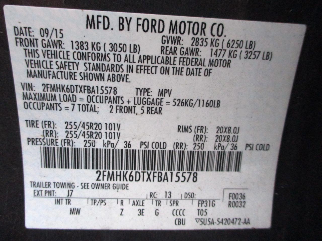 Ford Flex Limited AWD w/EcoBoost 2015