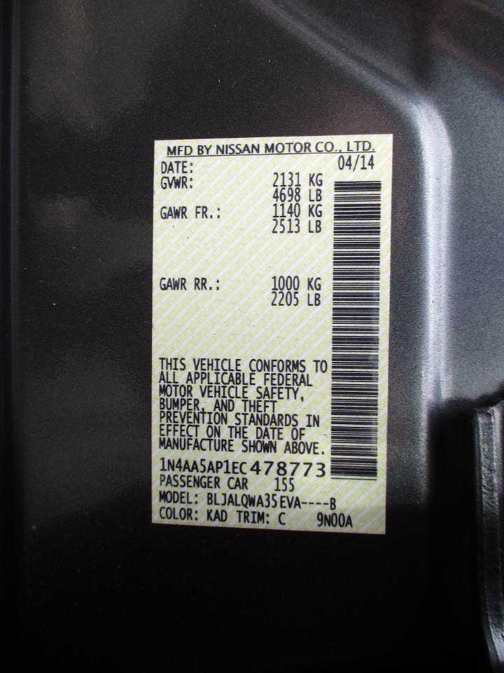 Nissan Maxima S 2014