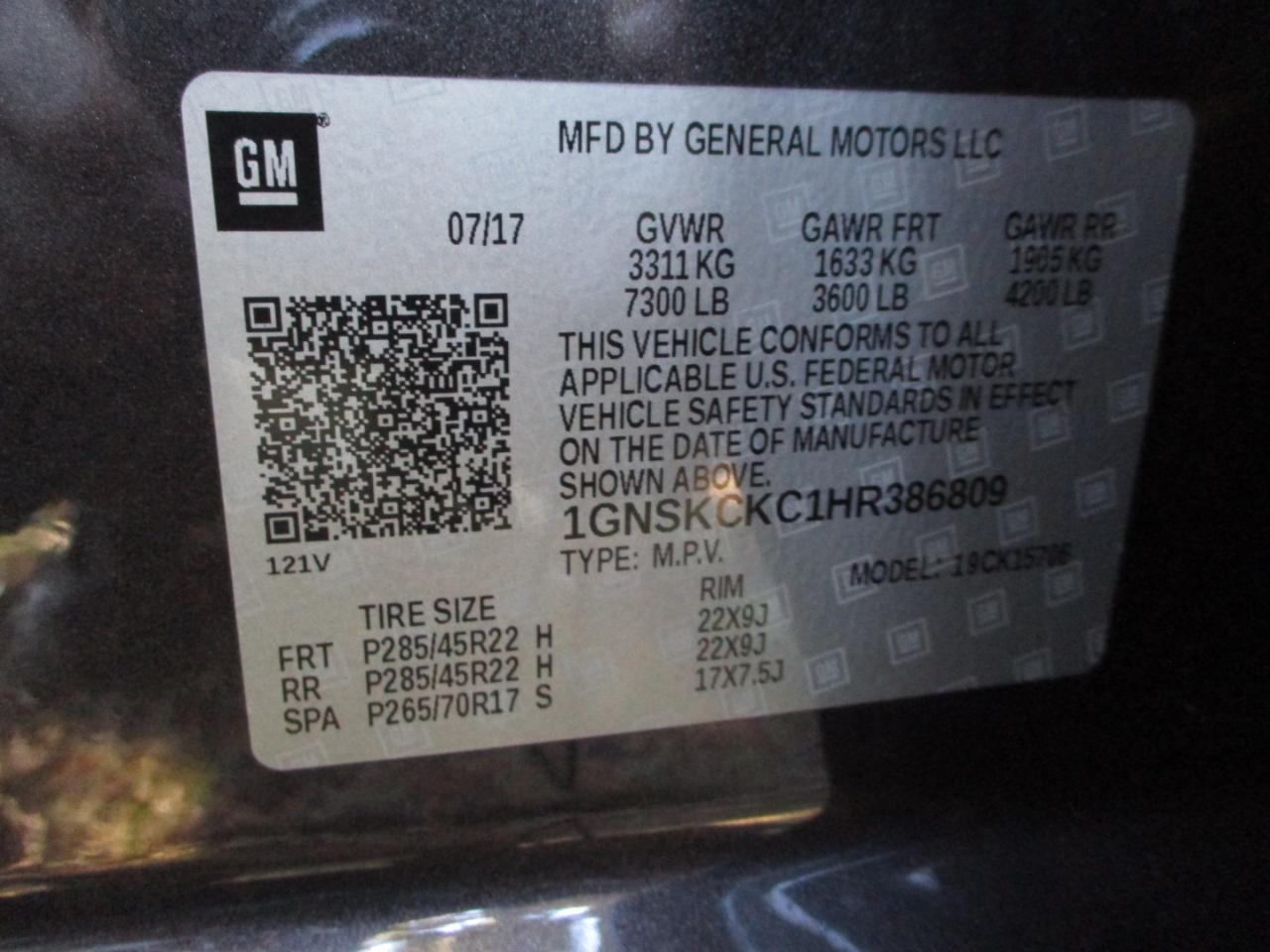 Chevrolet Tahoe Premier 4WD 2017