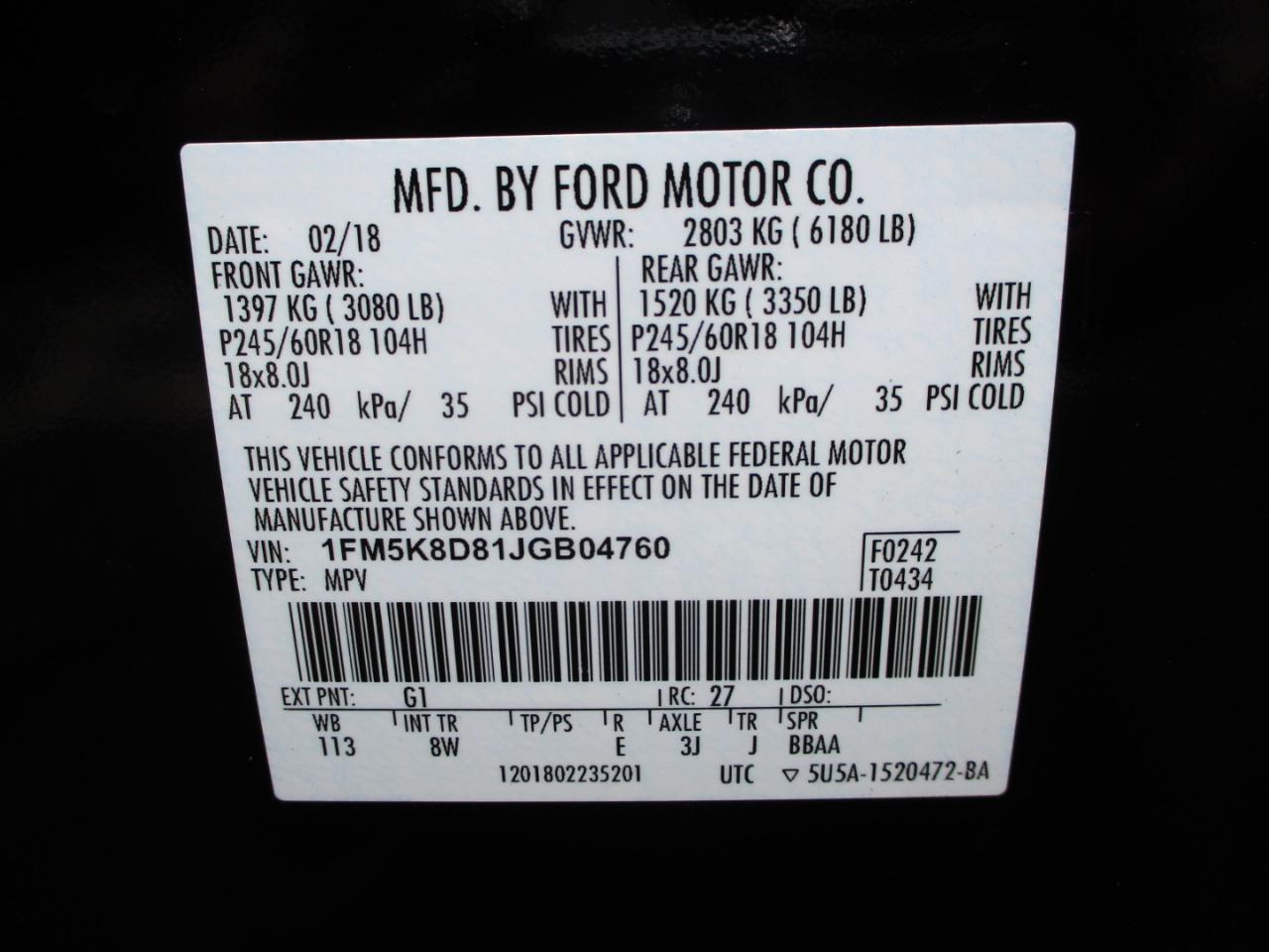 Ford Explorer XLT 4WD 2018