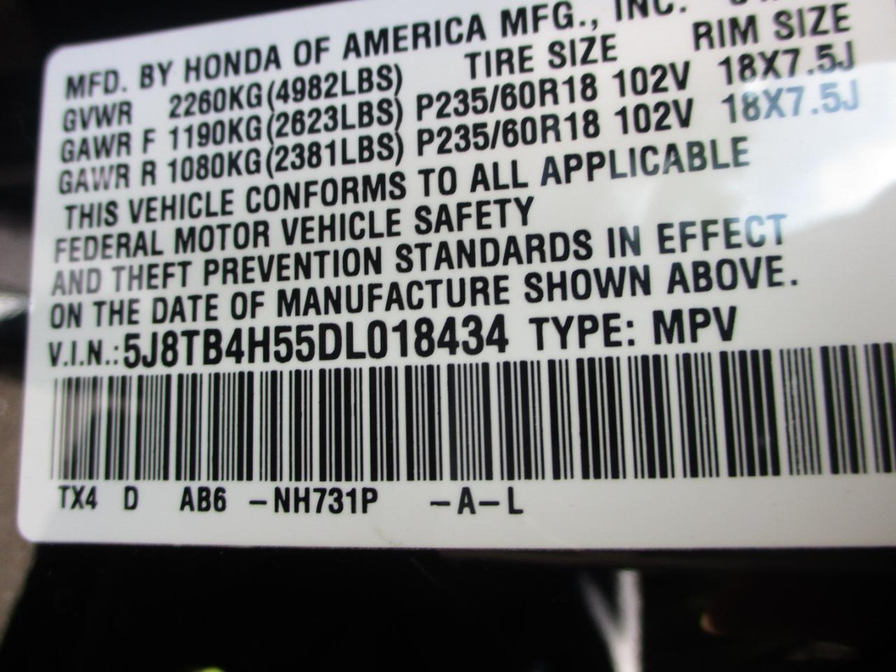 Acura RDX 6-Spd AT AWD w/ Technology Package 2013