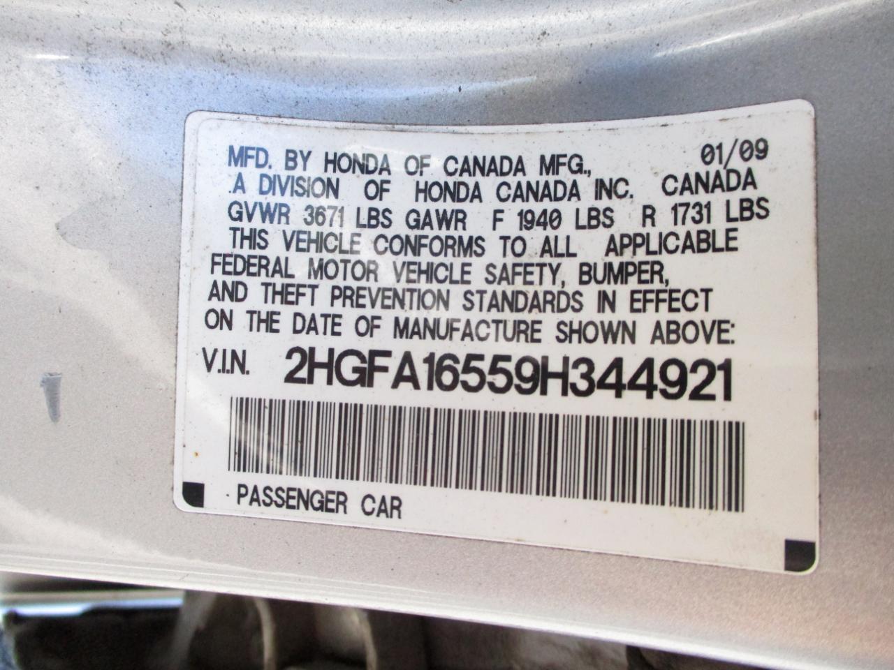 Honda Civic LX Sedan 5-Speed AT 2009