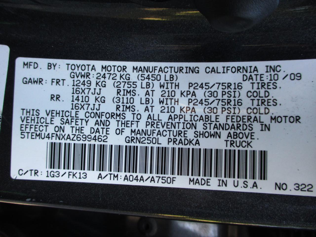Toyota Tacoma Double Cab Long Bed V6 Auto 4WD 2010